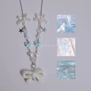گردنبند طرح پاپیون در سه رنگ